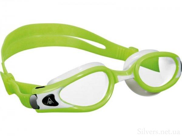 Очки для плавания Aqua Sphere KAIMAN EXO SMALL Сlear Lens/Green-White (175820)