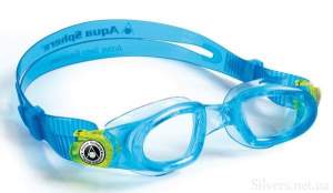 Очки для плавания Aqua Sphere Moby Kid Clear Lens Aqua/Lime (167900)