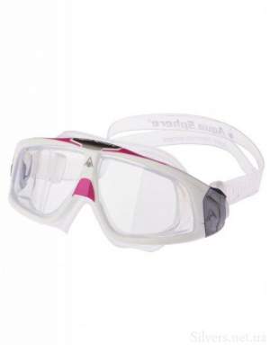 Очки для плавания Aqua Sphere Seal 2.0 Lady Clear Lens White/Pink (175140)