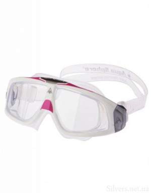 Окуляри для плавання Aqua Sphere Seal 2.0 Lady Clear Lens White/Pink (175140)