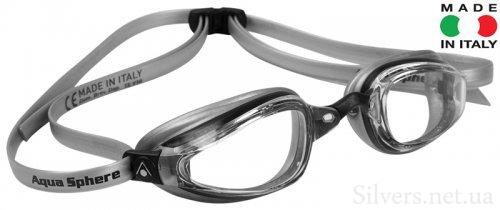 Очки для плавания Michael Phelps K180+ BK/GR L/CL (173060)
