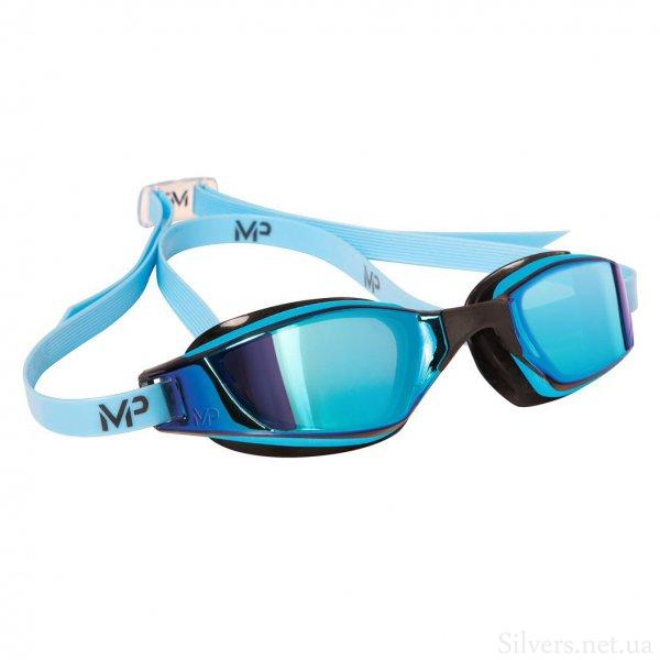 Очки для плавания Michael Phelps Xceed Blue/Black Lens/Mirror-Blue (139080)