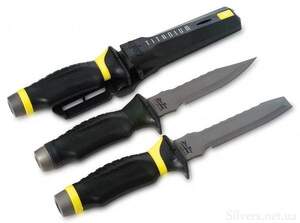 Нож Underwater Kinetics Blue Tang Titanium, Blunt Tip (30074)
