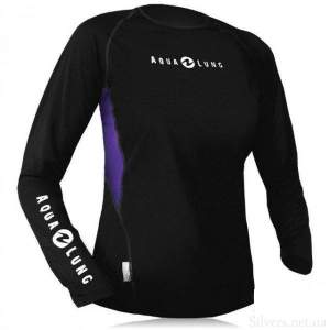 Тенниска Aqua Lung Loose Fit Rash Guard Black/Purple (1002864)
